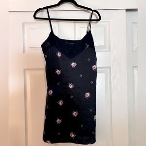 Abercrombie & Fitch Navy Floral Slip Mini Dress